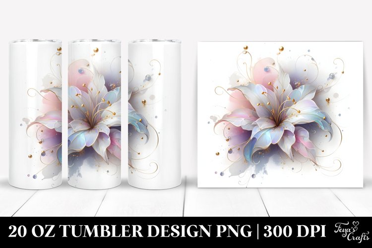Glossy Golden Lily 20 Oz Tumbler example image 1