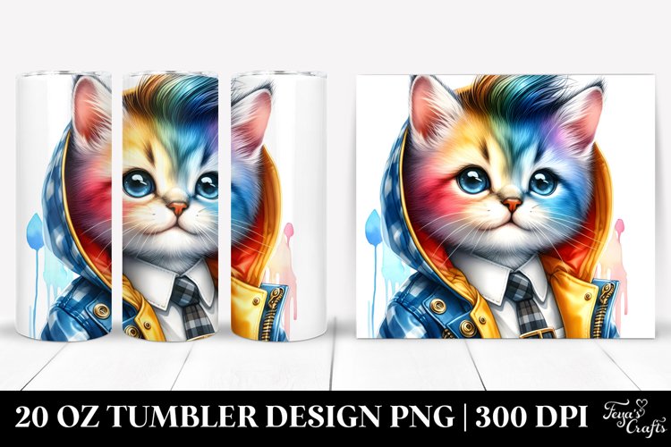 Cat Watercolor Image 9