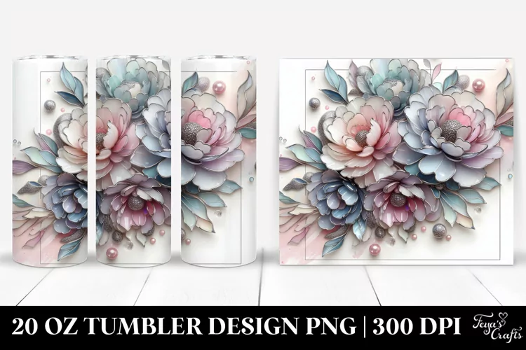 Shiny Peonies | 20 oz Tumbler