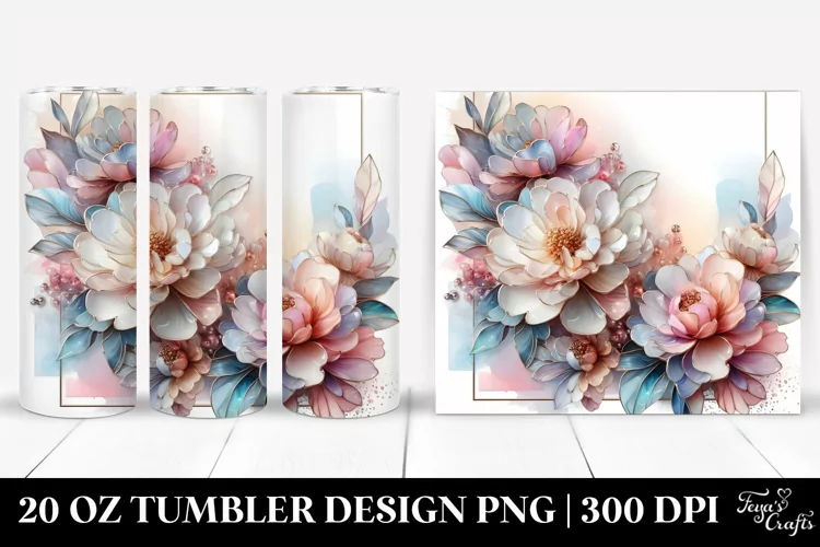 Shiny Peonies | 20 oz Tumbler