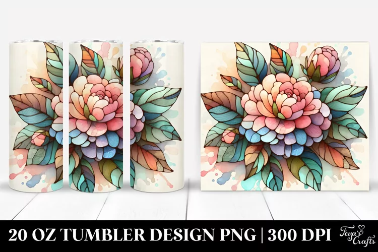 Stained Camellia | 20 oz Tumbler