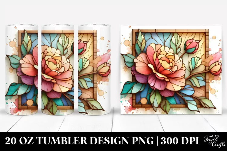 Stained Camellia | 20 oz Tumbler