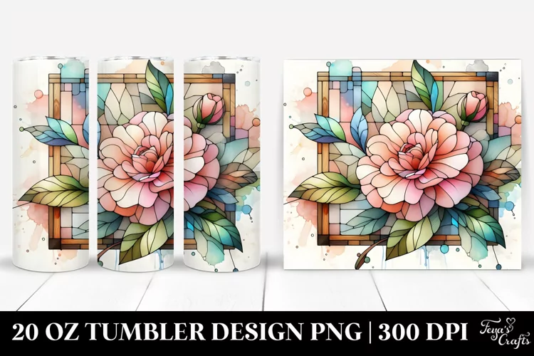 Stained Camellia | 20 oz Tumbler
