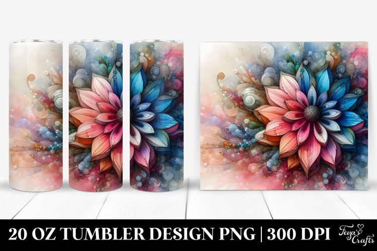 Vibrant Chrysanthemum Tumbler