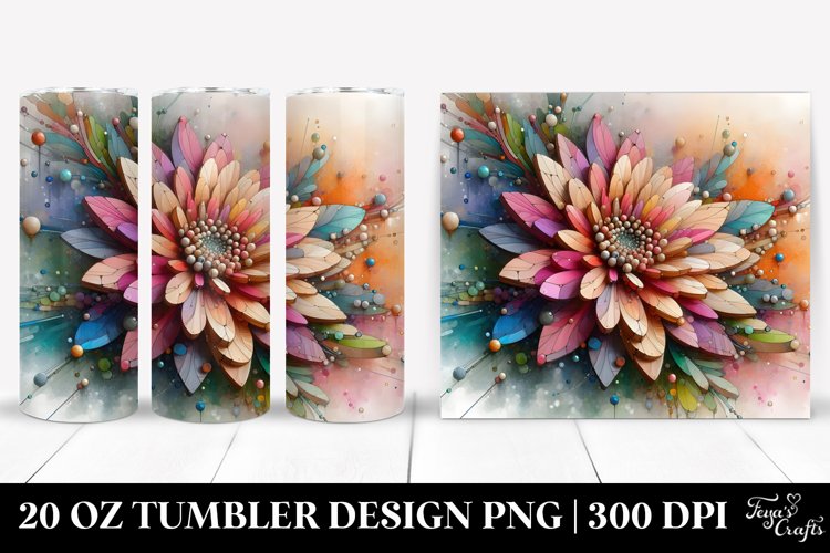Pastel Chrysanthemum Tumbler