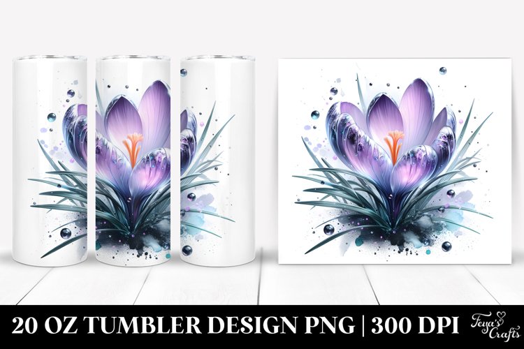 Shiny Crocus | 20 Oz Tumbler example image 1