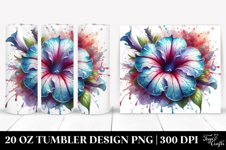 Glossy Petunia | 20 Oz Tumbler example image 1