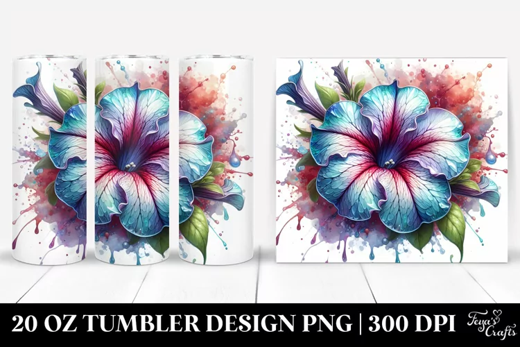Glossy Petunia | 20 Oz Tumbler