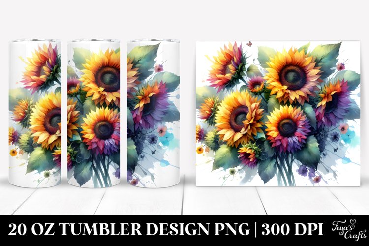 Vibrant Sunflowers | 20 oz Tumbler
