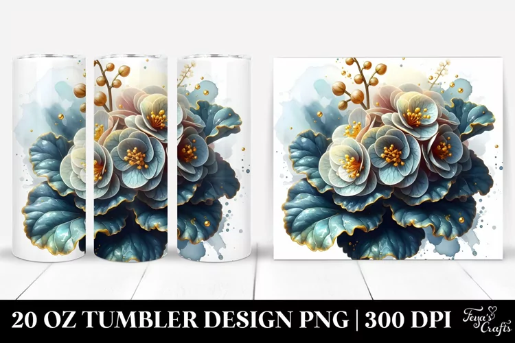Detailed Begonia | 20 Oz Tumbler