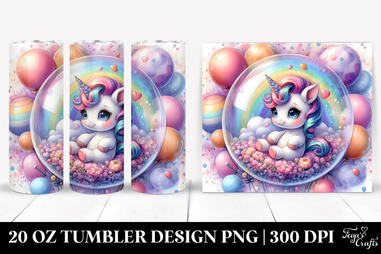 Cute Baby Unicorn in a Bubble | 20 oz Tumbler