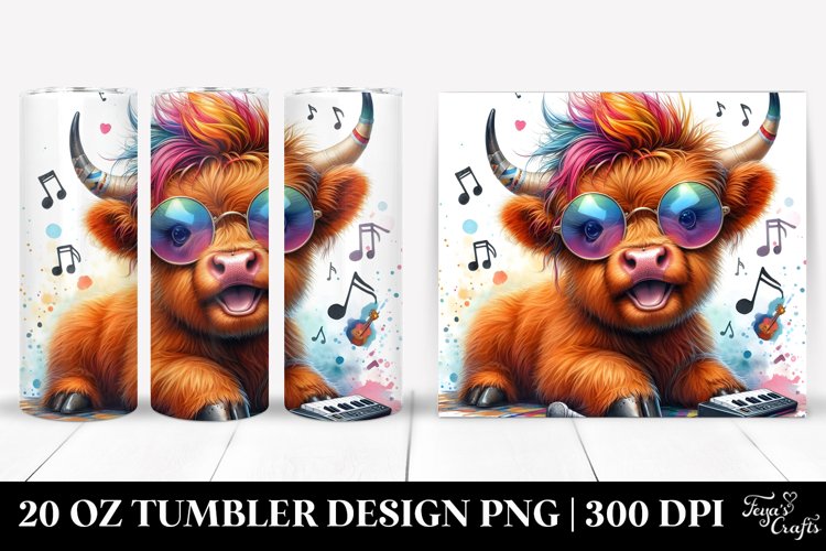 Baby Highlandcow Playing | 20 oz Tumbler