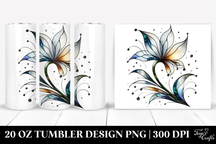 Stained Snowdrop Metallic Marble | 20 Oz Tumbler example image 1