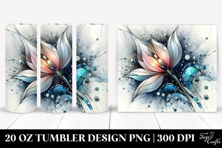 Stained Snowdrop Metallic Marble | 20 Oz Tumbler example image 1