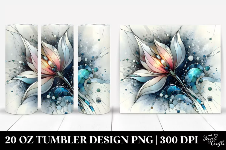 Stained Snowdrop Metallic Marble | 20 Oz Tumbler