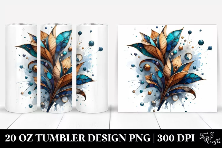 Wooden Stained Freesia Shiny | 20 Oz Tumbler