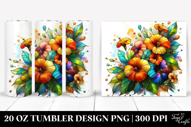 Colorful Nasturtium | Tumbler