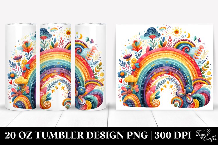 Colorful Wimsical | 20 oz Tumbler example image 1