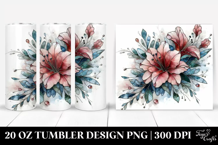 Stained Azalea with Metallic Insertions | 20 oz Tumbler