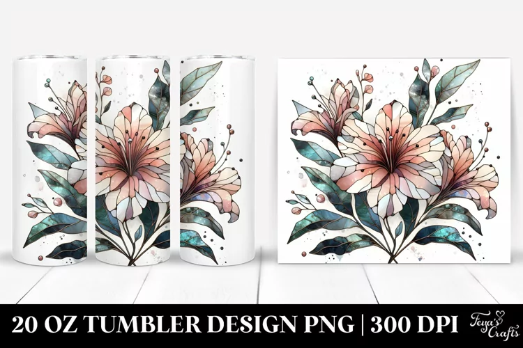 Stained Azalea with Metallic Insertions | 20 oz Tumbler
