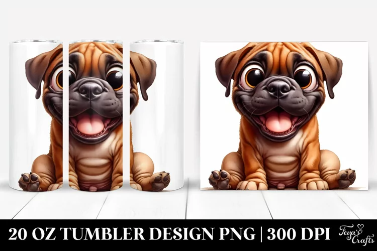 Funny Bullmastiff Tumbler | 20 oz Tumbler