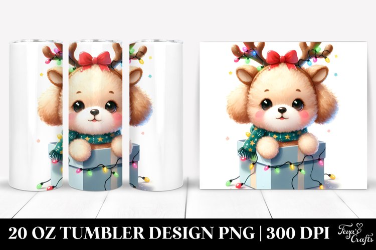 Expressive Bichpoo, Christmas 20 Oz Tumbler