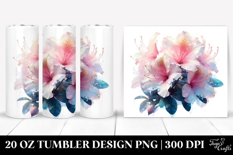 Shiny Azalea Tumbler | 20 oz Tumbler example image 1