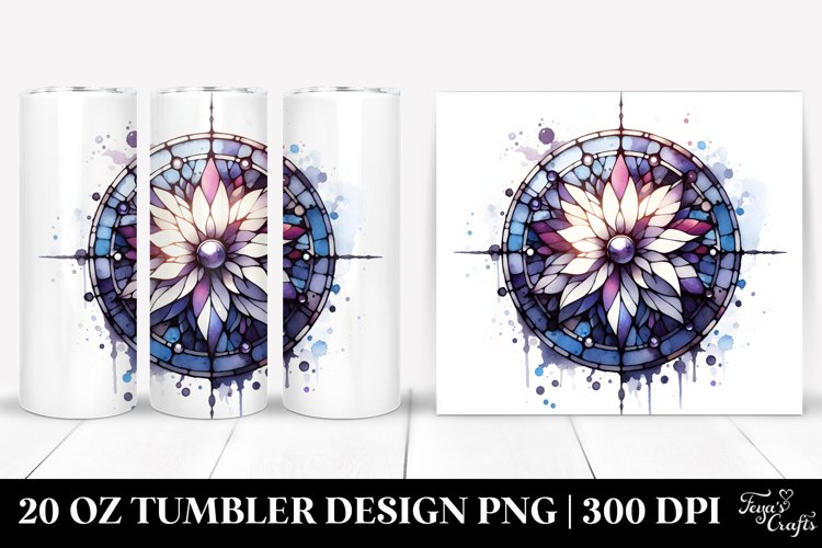 Shiny Lobelia Stained | 20 Oz Tumbler example image 1