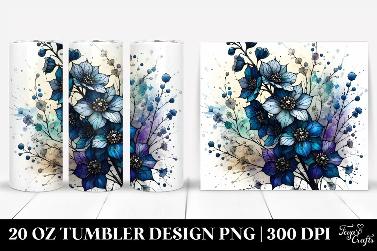 Stained Delphinium | 20 Oz Tumbler