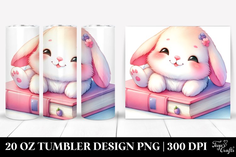 Vibrant Baby Bunny | 20 Oz Tumbler example image 1