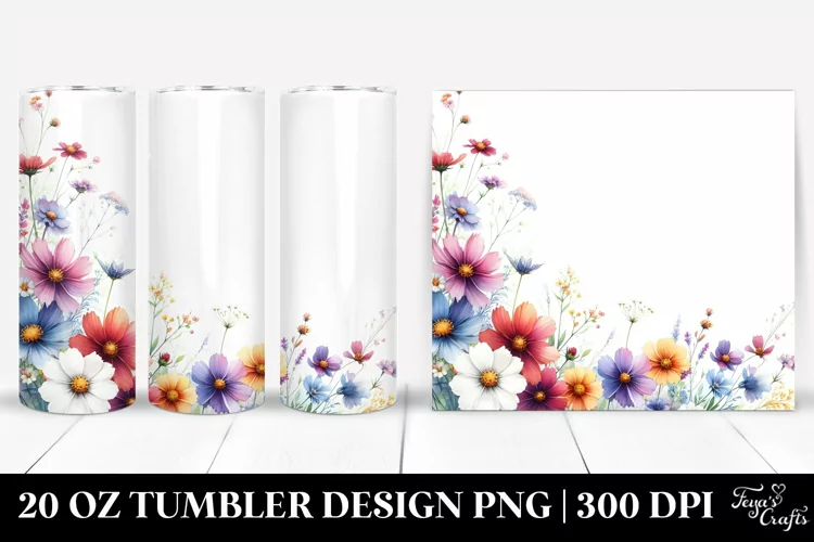 Colorful Wild Flowers | 20 Oz Tumbler