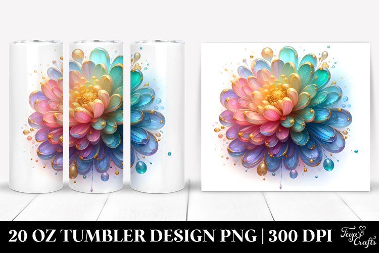 Glossy Chrysanthemum | 20 oz Tumbler