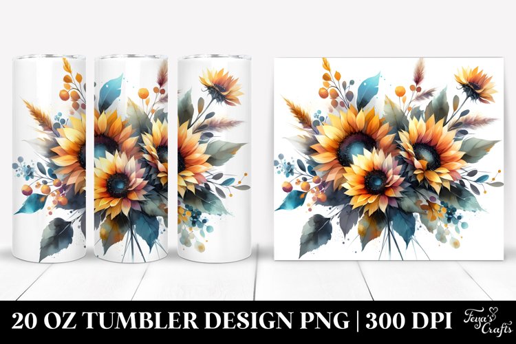 Watercolor Sunflower Clipart Image 10