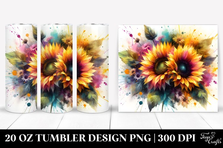 Watercolor Sunflower Clipart Image 9