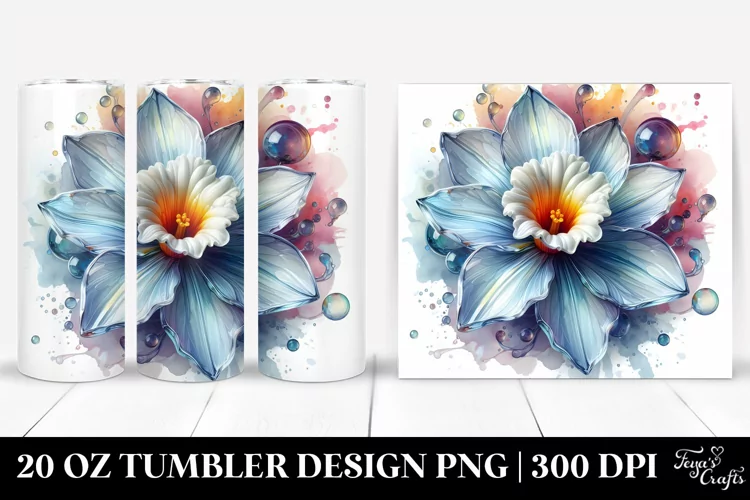 Detailed Glossy Narcissus -like Material | 20 Oz Tumbler