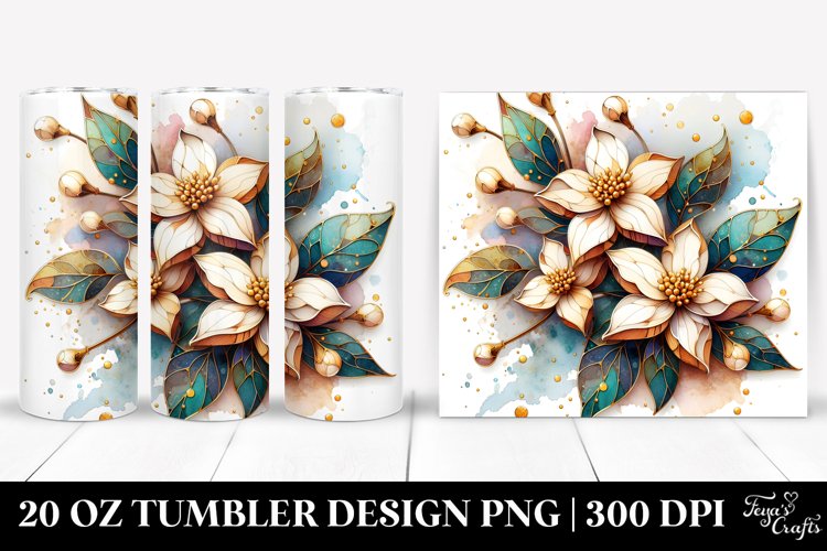 Abstract Wooden Stained Jasmine | 20 Oz Tumbler example image 1