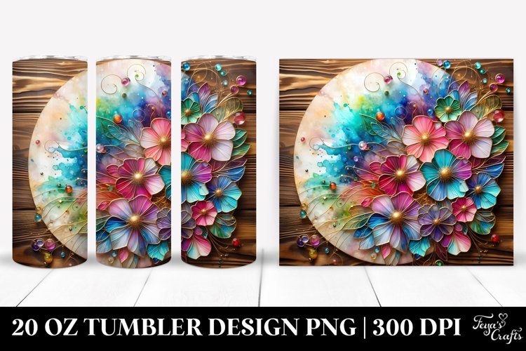 Colorful Cosmos | 20 Oz Tumbler example image 1