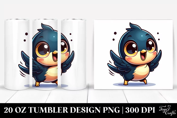 Crazy Cartoon Spintax Blackbird | 20 Oz Tumbler