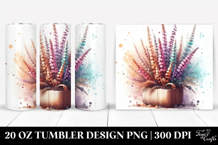 Abstract Pastel Heather Stained 20 Oz Tumbler