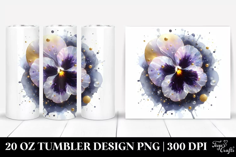 Shiny Pansy | 20 oz Tumbler