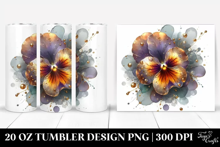 Shiny Pansy | 20 oz Tumbler