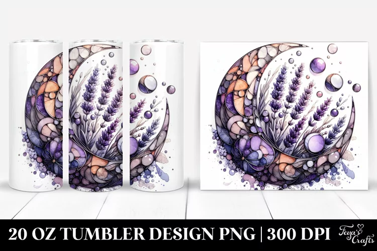 Abstract Stained Lavender | 20 oz Tumbler
