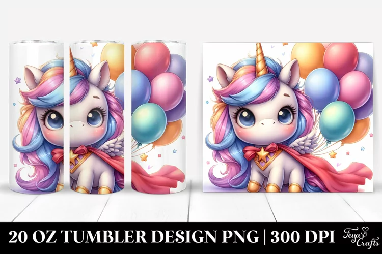 Baby Unicorn Hero Pose | 20 oz Tumbler