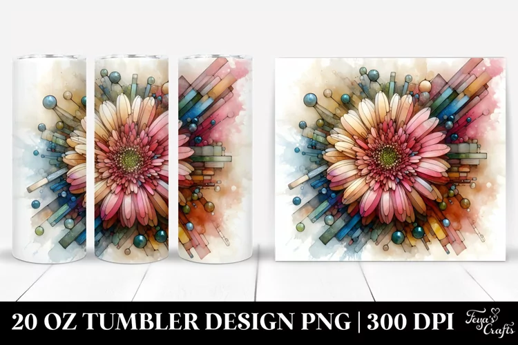Abstract Pastel Calla Lily Art 20 Oz Tumbler