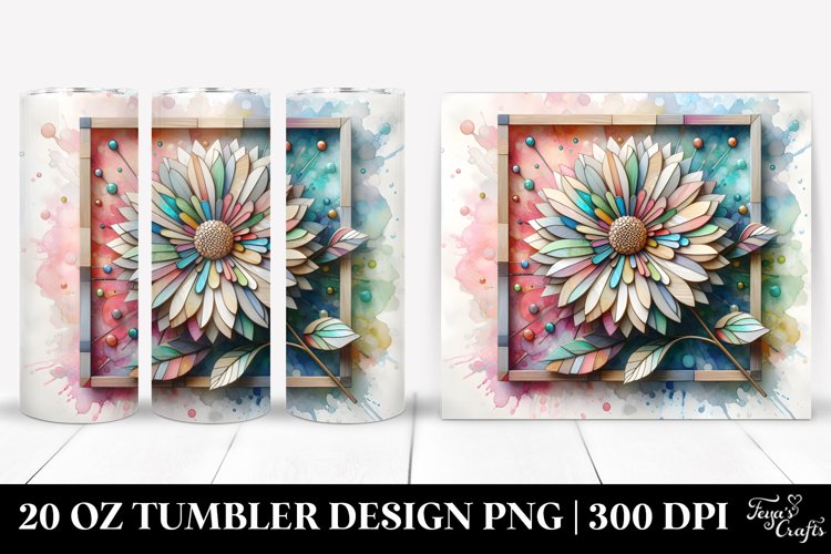 Abstract Pastel Calla Lily Art 20 Oz Tumbler example image 1