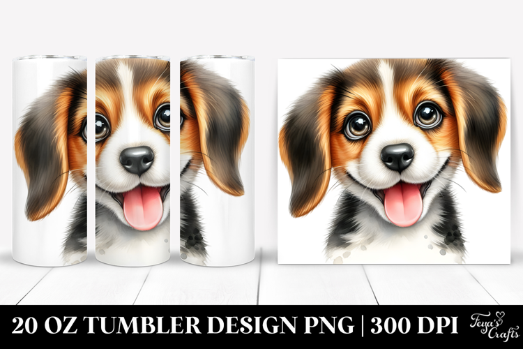 Happy Beagle 20 Oz Tumbler