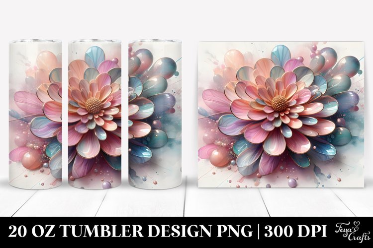 Glossy Zinnia 20 Oz Tumbler example image 1