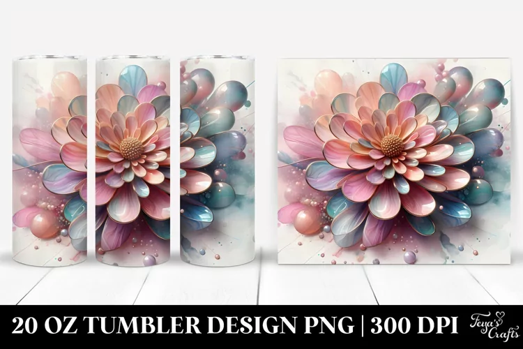 Glossy Zinnia 20 Oz Tumbler