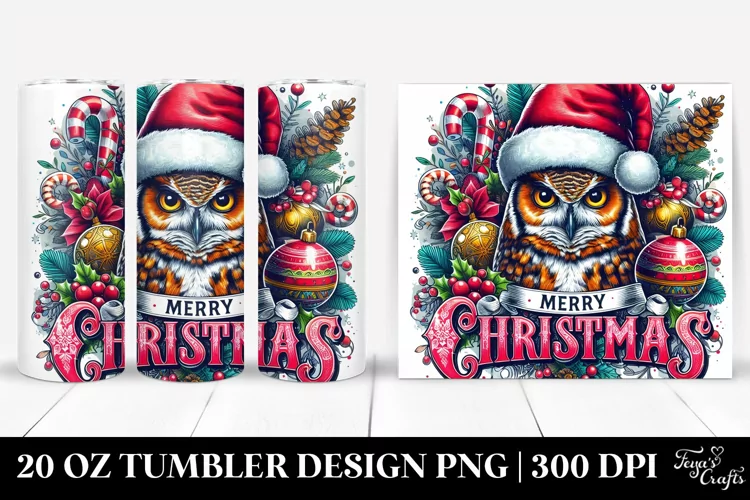 Christmas PNG 20 Oz Tumbler Design