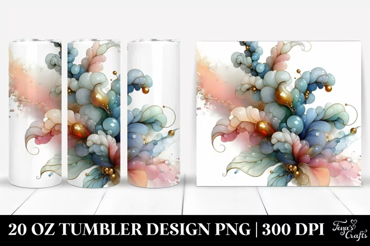Abstract Pastel Snapdragon Art 20 Oz Tumbler